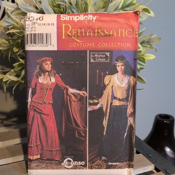 Simplicity Renaissance Costume Collection - Red and Blue Designs - Picture 1 of 3